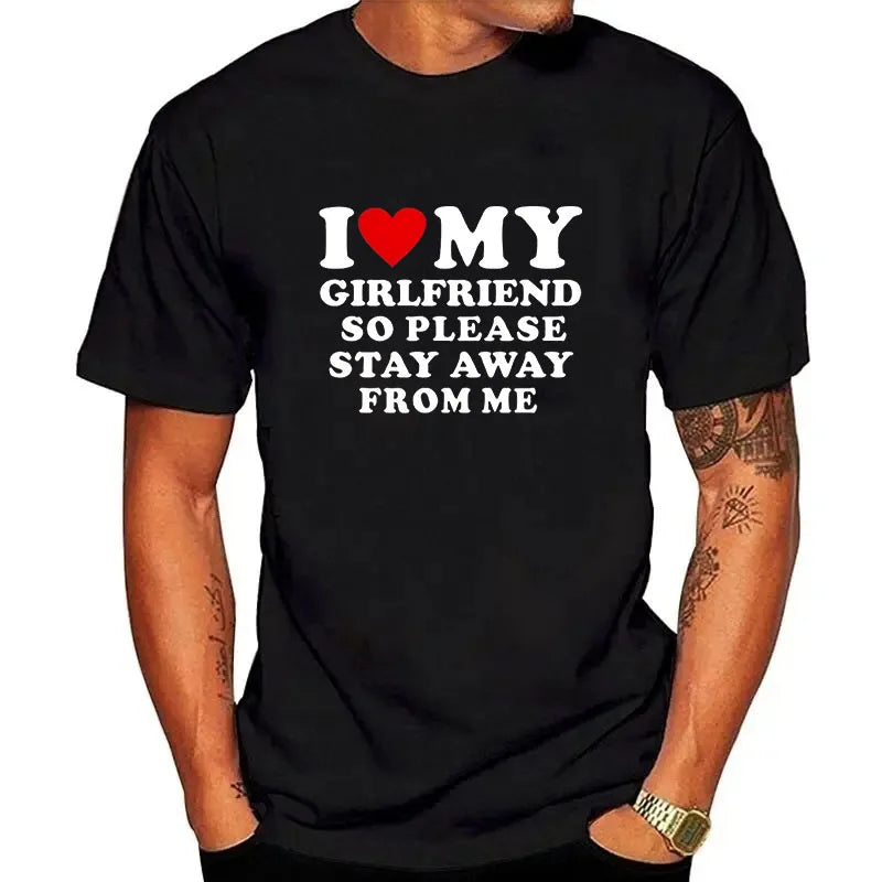 Men's I Love My Girlfriend Graphic Tee