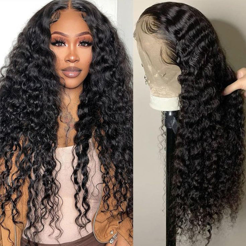 Water Wave Human Hair Lace Front Wig