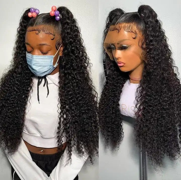 Water Wave Human Hair Lace Front Wig