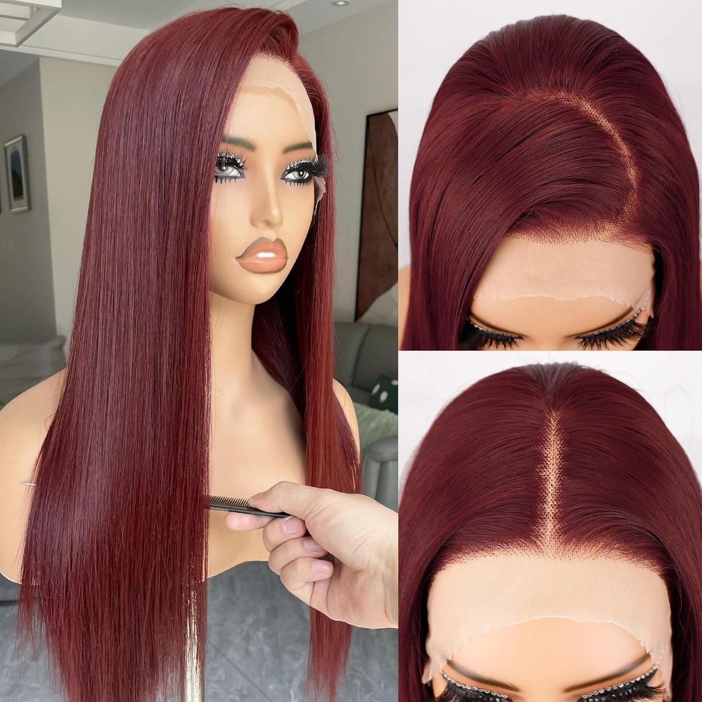 European And American Style Wig Women's Front Lace High Temperature