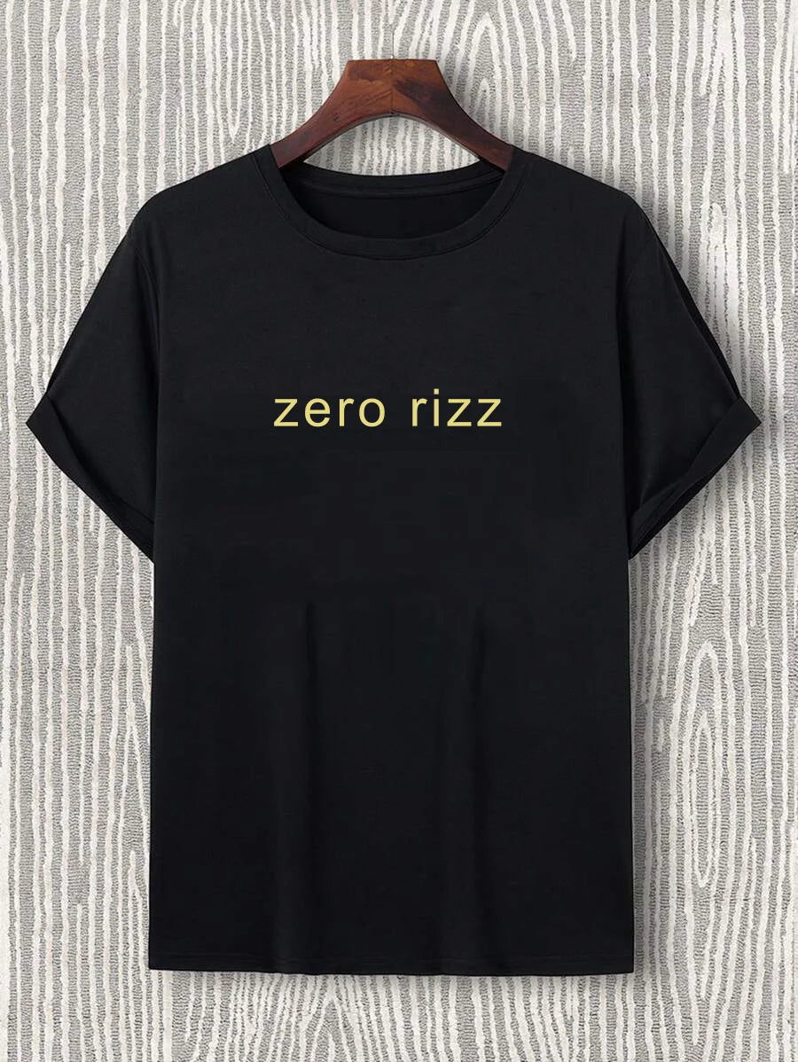 INKFUSION zero rizz graphic men's short-sleeves T-shirt