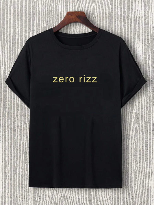INKFUSION zero rizz graphic men's short-sleeves T-shirt