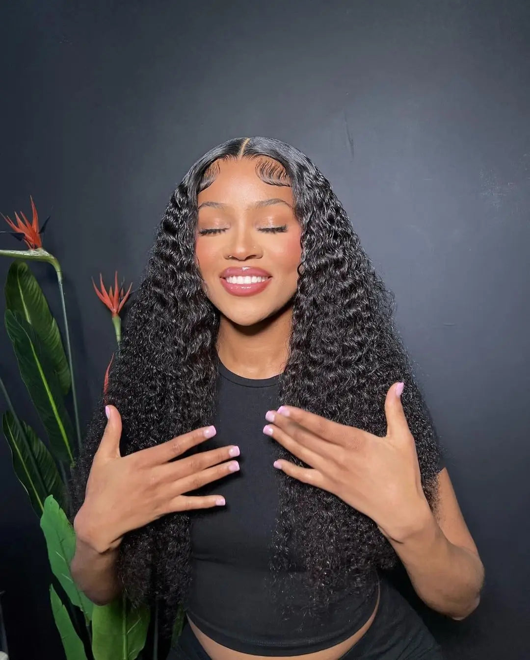 Water Wave Curly Lace Front Wigs 13x4 13x6 HD Deep Wave Lace Frontal Wig 7x5 Glue less Human Hair Wigs 300%