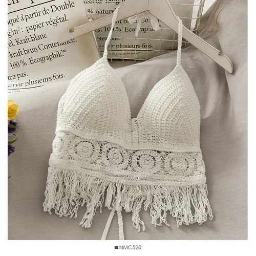 Women's Lace Crop Top with Built in bra