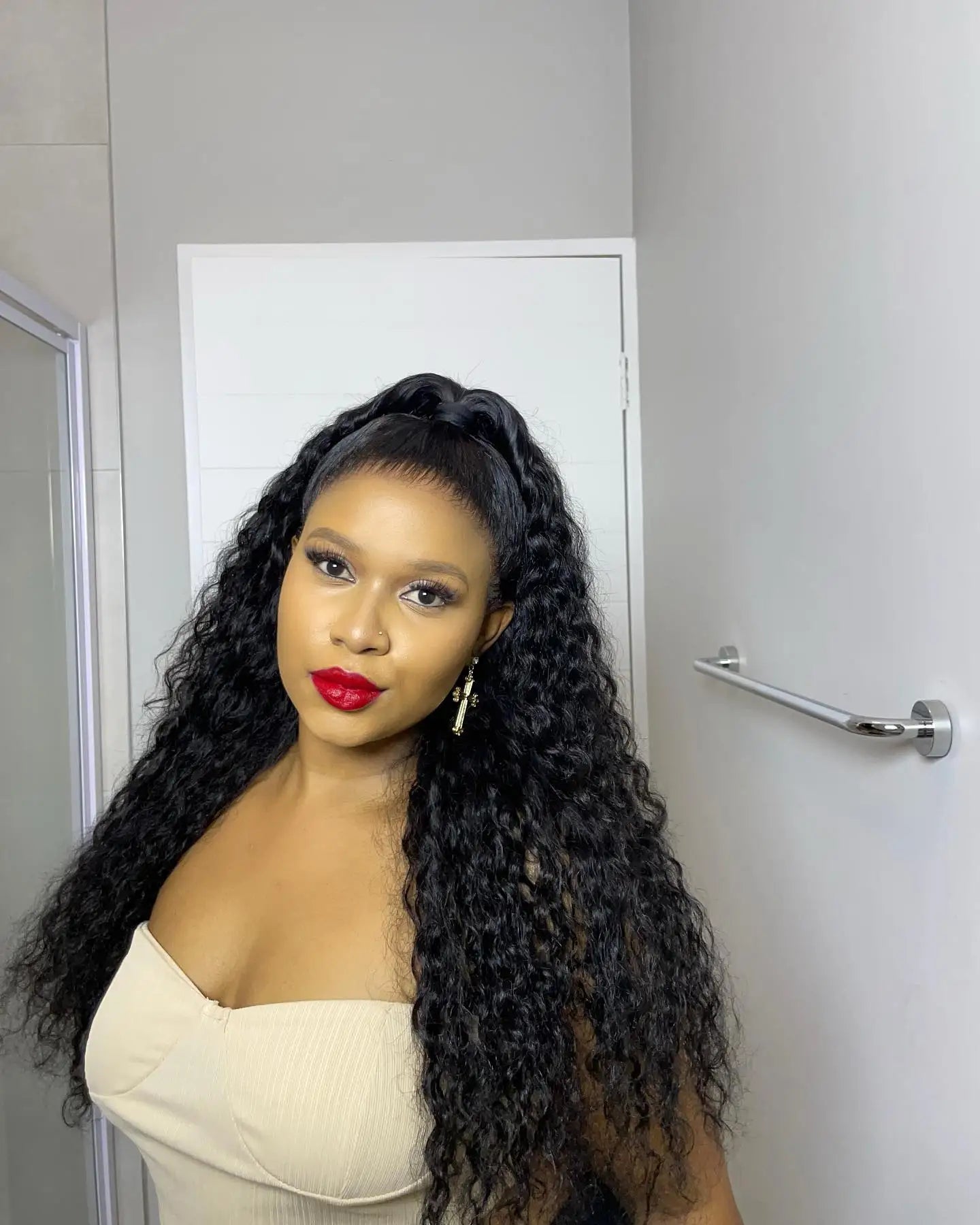 Water Wave Curly Lace Front Wigs 13x4 13x6 HD Deep Wave Lace Frontal Wig 7x5 Glue less Human Hair Wigs 300%