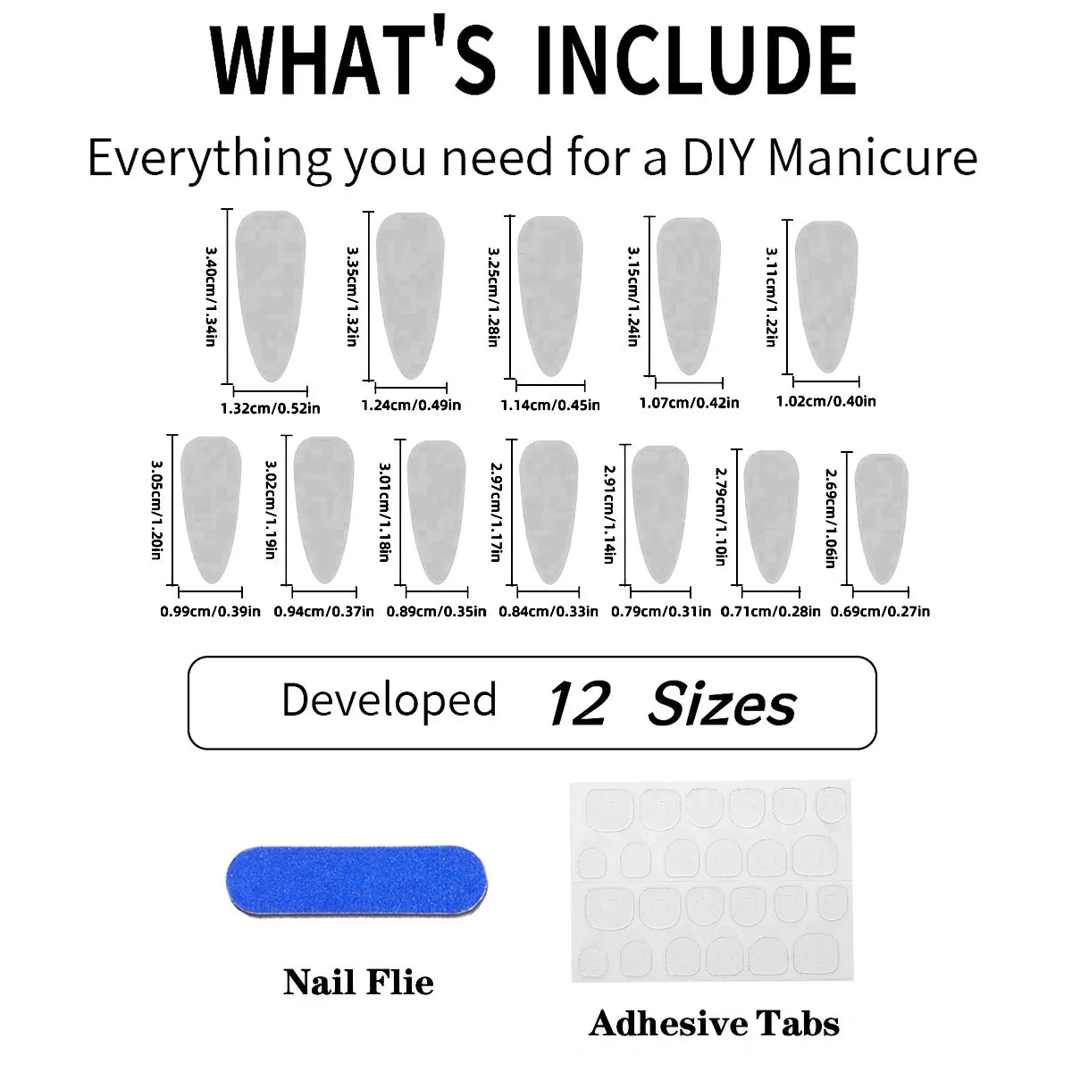 24PCS Stiletto Press on Nails Tips Cyan Ink Stripe Emerald French Fake Nails Sweet Cool False Nails Women Wearable Manicure Art