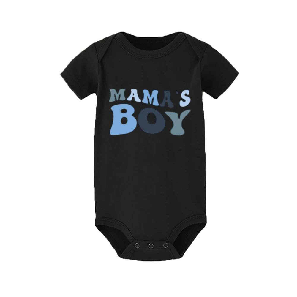 Boy Mama Shirt Mama's Boy Onesies Matching Outfit