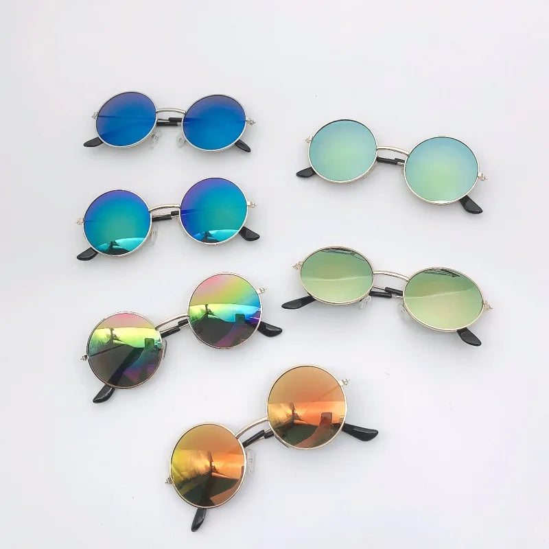 Kids Sunglasses Cute Round Colorful Reflective Mirror Sunglasses