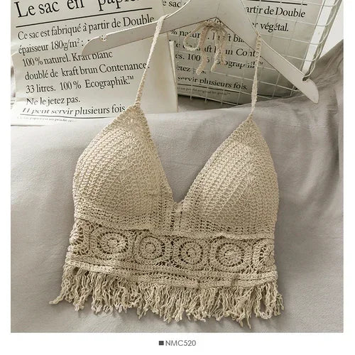 Women's Lace Crop Top with Built in bra
