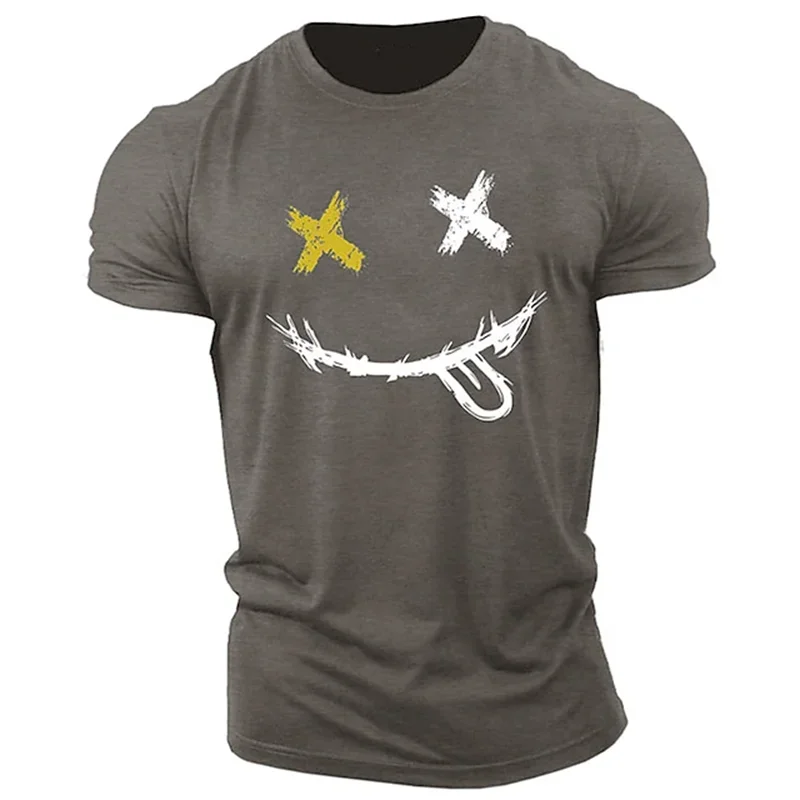 Graphic Tee with X Face