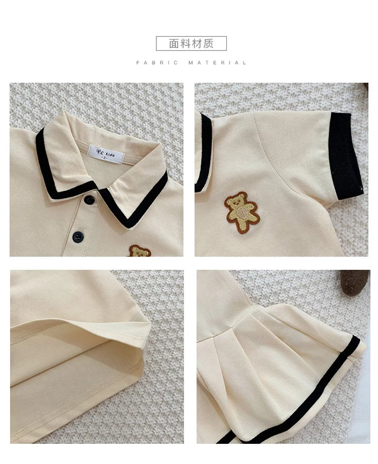 Mother Daughter Dresses Family Look Polo T-Shirts
