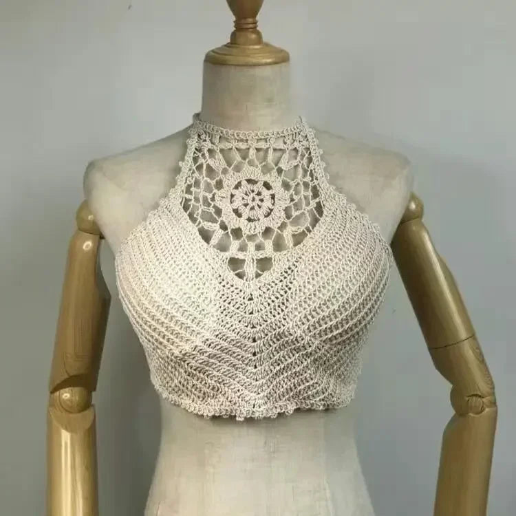 Women's Lace Crop Top with Built in bra